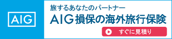 AIG保険会社　海外旅行保険