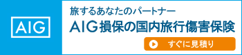 AIG保険会社　国内旅行傷害保険